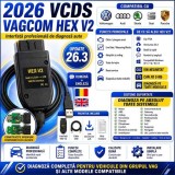 Tester diagnoza VCDS HEX CAN V2 26.3 OBD2 VW Audi Skoda Seat Porsche Romana Engleza VIN nelimitat VAG COM ultima versiune