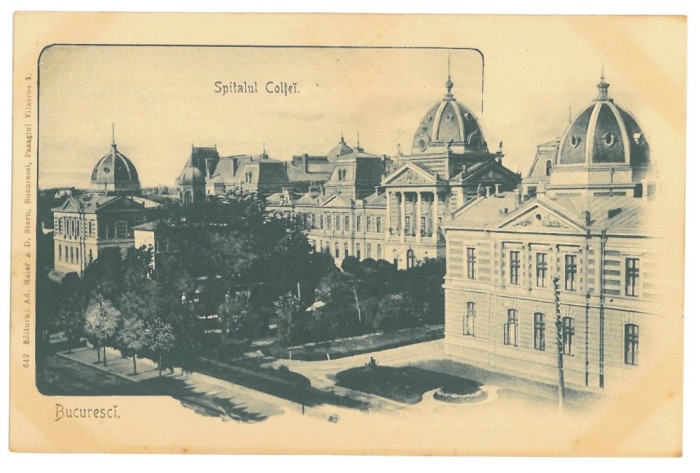 4331 - BUCURESTI, Coltea Hospital, Litho, Romania - old postcard - unused