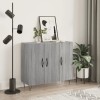 VidaXL Servantă, gri sonoma, 90x34x80 cm, lemn compozit