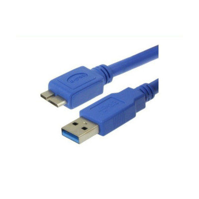 USB 3.0 A to Micro USB B Cable 3GO CMUSB3.0 2 m Blue foto