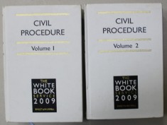 CIVIL PROCEDURE , THE WHITE BOOK SERVICE , VOLUMELE I - II , 2009 foto