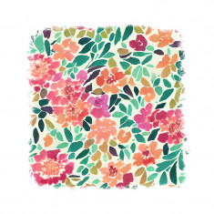 Sticker decorativ Flori, Multicolor, 55 cm, 11200ST foto