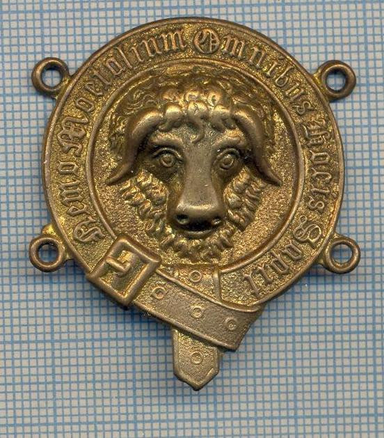 AX 74 MEDALIE-PLACHETA- MASONICA ? -NEMO MORTALIUM OMNIBUS LOCIS HAPTIT ?