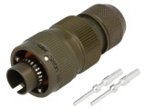 Conector militar 10SL mufă tată 2 pini