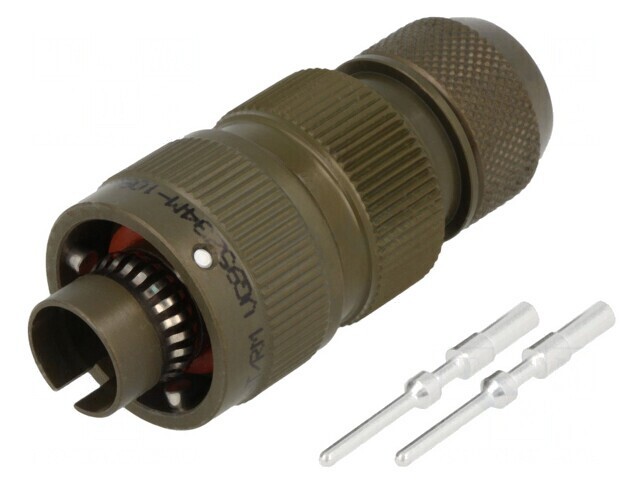 Conector militar 10SL mufă tată 2 pini