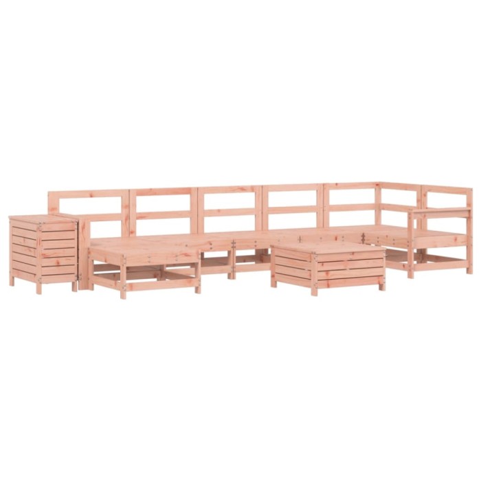 Set canapele gradina, 9 piese, lemn masiv brad douglas