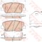 Set placute frana,frana disc HYUNDAI i30 Cupe (2013 - 2016) TRW GDB3549