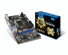 Kit MSI H81M-P33 + Intel Haswell G 3420, sk 1150,3,2 Ghz+ Cooler Box nou cu PWM foto