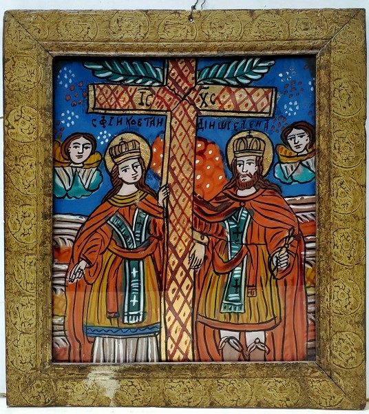 SFINTII IMPARATI CONSTANTIN SI ELENA, ICOANA ROMANEASCA , SECOL 19