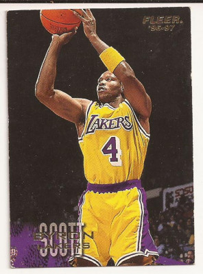 Cartonas baschet NBA Fleer 1996-1997 - nr 237 Byron Scott - L.A. Lakers foto