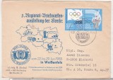 Bnk fil Germania RGD 1985 - plic ocazional Expofil Weissenfels - circulat spre Romania