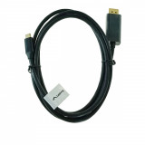Cumpara ieftin Cablu USB-C la DisplayPort, 1.8m, tata-tata, Lanberg 43681, HDR, DPCP 1.0, 4K-60Hz, negru