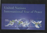 Antigua si Barbuda 2004- Anul International pentru Pace,bloc 3 val,MNH,Mi.4141-3, Organizatii internationale, Nestampilat