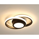 Cumpara ieftin Lustra LED 46W, cercuri, lumina rece/calda/neutra