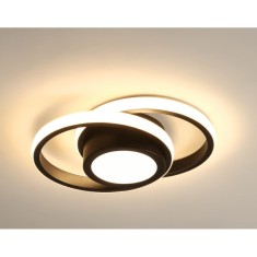 Lustra LED 46W, cercuri, lumina rece/calda/neutra