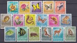 DB1 Fauna Flora Fluturi Animale Pesti 1967 Togo 17 v. MH 2 poze sarniera, Nestampilat