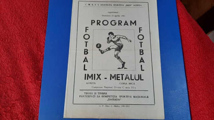 program IMIX Agnita - Metalul copsa Mica