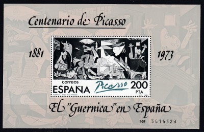 SPANIA 1981 CENTENARUL PICASSO BLOC MNH foto