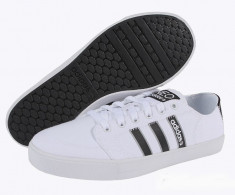 42_adidasi originali Adidas_tenisi barbati_din panza_alb_in cutie foto