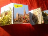 Pliant 12 mini-ilustrate Austria - Viena anii 70 ,10,5x7,5cm