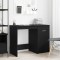 vidaXL Birou Stejar negru 100 x 50 x 76 cm Lemn compozit