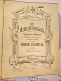 H122-Album partituri pian vechi la 4 maini pentru practicare- Collection Litolff anii cca 1900, coperta carton gros, stare foarte buna.