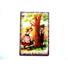 magnet frigider .copii in padure 36011