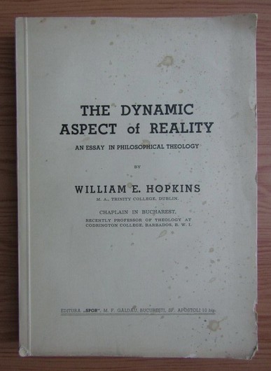 William E. Hopkins - The dynamic aspect of reality (1939)