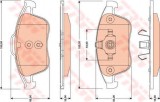 Set placute frana,frana disc RENAULT LATITUDE (L70) (2010 - 2016) TRW GDB1788