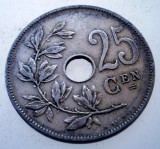 7.519 BELGIA 25 CENTIMES 1908 BELGIE, Europa, Cupru-Nichel
