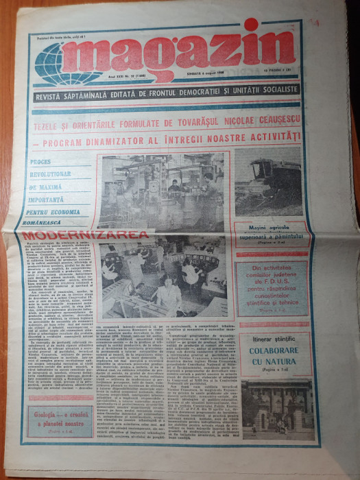 magazin 6 august 1988-art. jud . bistrita nasaud si jud. olt