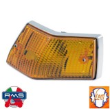 Semnalizare spate dreapta cromata portocalie LML Star / Deluxe - Vespa P - Vespa PX 80 - PX 100 - PX 125 - PX 150 - PX 200 (Siem)