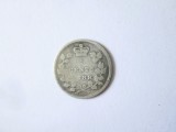 Canada 5 Cents 1888,monedă din argint regina Victoria