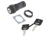 Comutator Rotativ cu Cheie 22mm 2 NO Negru XB7NG21