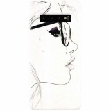 Husa silicon pentru Samsung Galaxy S10, Girl Face