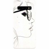 Husa silicon pentru Samsung Galaxy S10 Plus, Girl Face