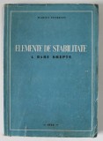 ELEMENTE DE STABILITATE 1. BARE DREPTE de MARIUS PETRESCU , 1956