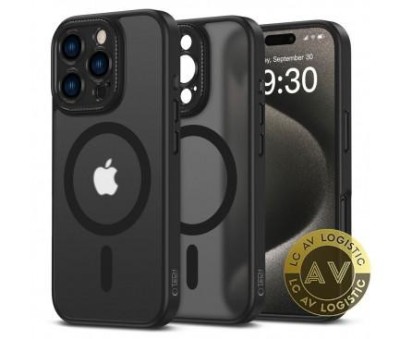 Husa MagSafe pentru Apple iPhone 16 Pro Max Tech-Protect Magcam Neagra foto