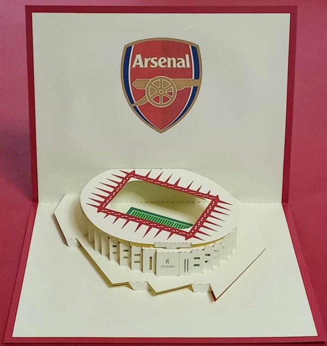 Stadion Fotbal 3D - EMIRATES (ARSENAL) - tip carte postala (vezi foto!) + plic