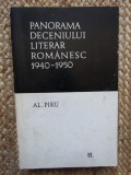 Panorama deceniului literar romanesc 1940-1950-Al.Piru
