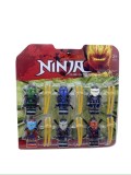 Set 6 figurine Ninja BlockHeroes