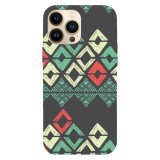 Husa compatibila cu Apple iPhone 12 Pro Max model Vintage aztec art, Silicon, TPU, Viceversa, Transparent, Carcasa