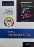 TESTE DE INFORMATICA ADMITERE POLITEHNICA