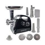 Masina electrica de tocat carne Craft Tec, 3800 W, accesorii rosii, carnati, Negru