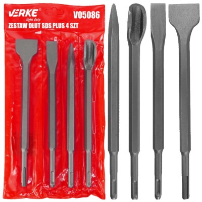 Set dalti SDS+ profesionale pentru tamplarie, 4 piese, Verke foto