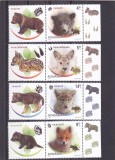 PUI DE ANIMALE ,SERIE CU VINIETA SI TABS! ,2012, MNH ** ROMANIA., Fauna, Nestampilat