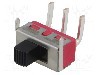 Intrerupator glisant, 2 pozitii, SPDT, ON-ON, C&amp;K - 1101M2S3AQE2