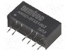 Convertor de tensiune, DC-DC, intrare 4,5...5,5V DC, iesire 12V DC, putere 2W, AIMTEC - AM2D-051212DZ