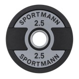Disc greutate olimpic SportMann Profi CPU 2,5 kg, 50 mm, poliuretan