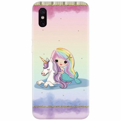 Husa silicon pentru Xiaomi Mi 8 Pro, Mermaid Unicorn Play foto